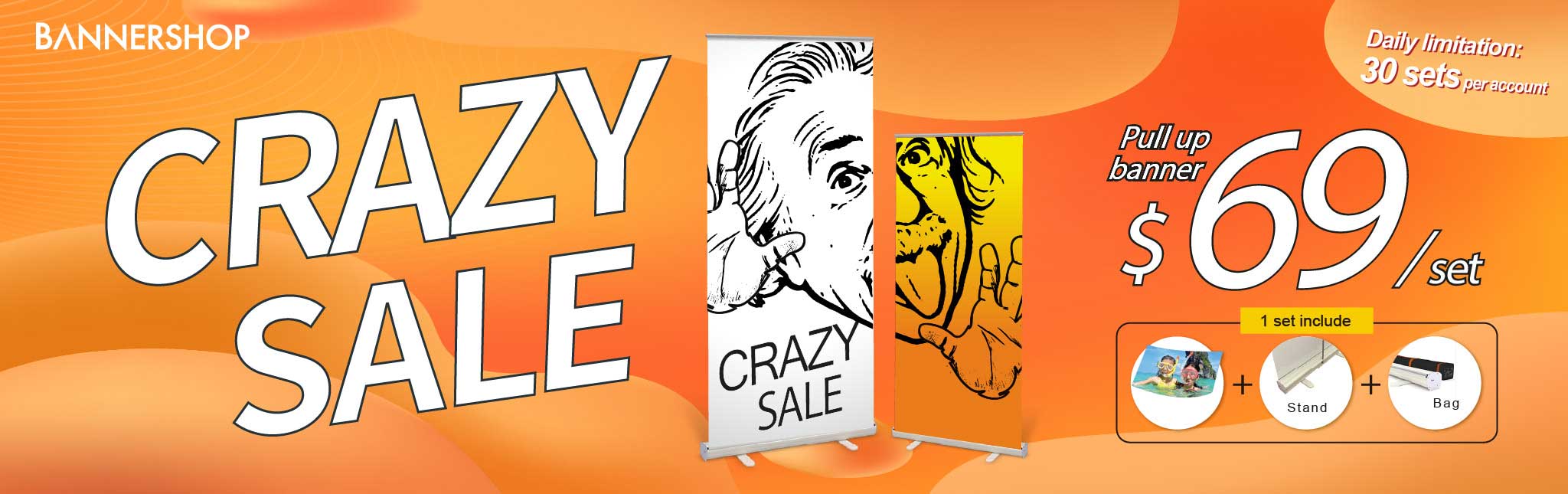 $69 Pull Up Banner