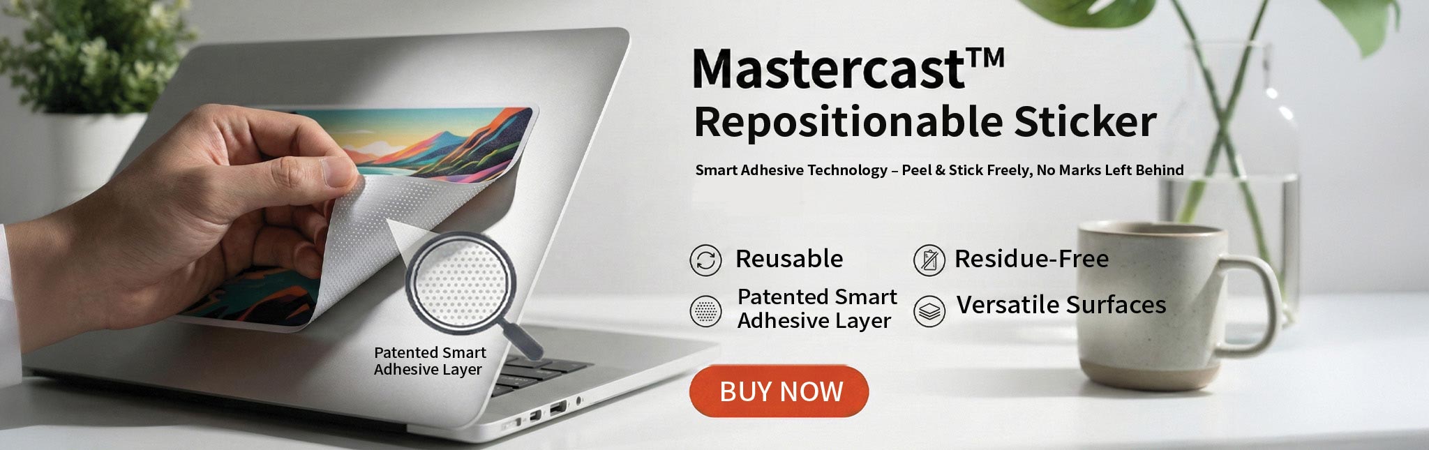 MasterCast™ Repositionable Sticker