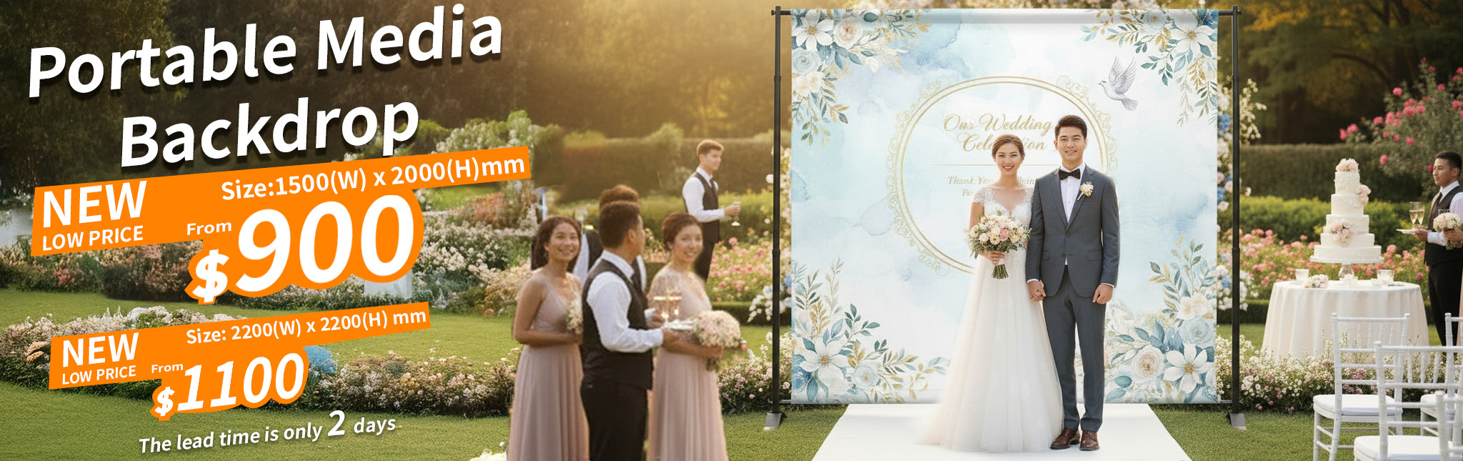 Portable Media Backdrop