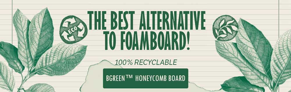 [BGreen™️ Honeycomb Board] 100% Recycle | The Best Alternative To Foamboard