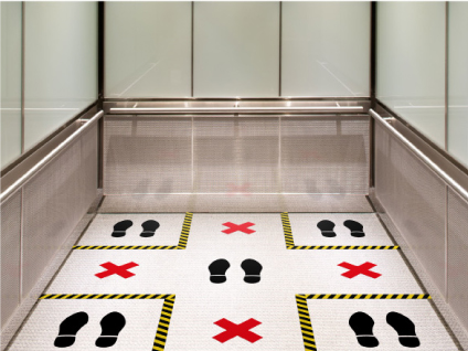 Floor Stickers (Prevention of coronavirus disease)