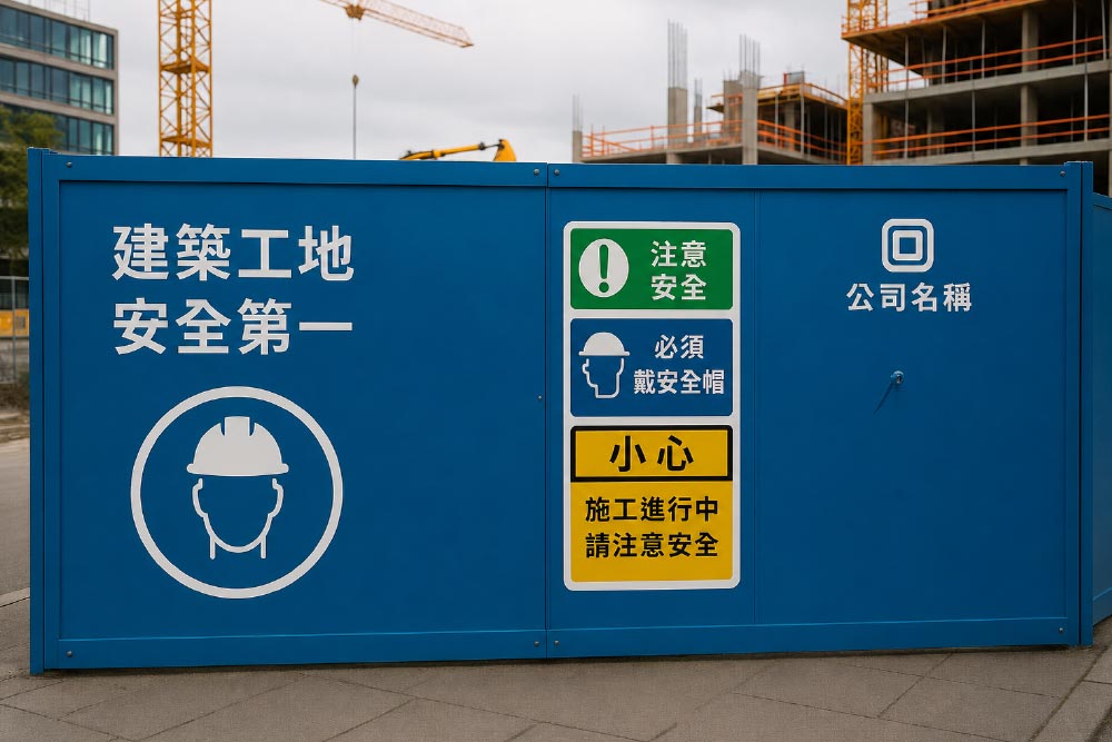 地盤圍板-工地安全海報-個人防護裝備海報